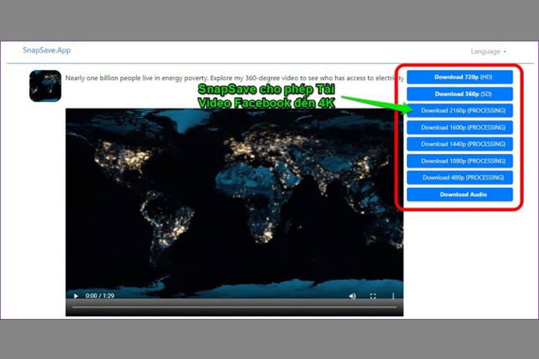 Cách tải video trên Facebook về điện thoại