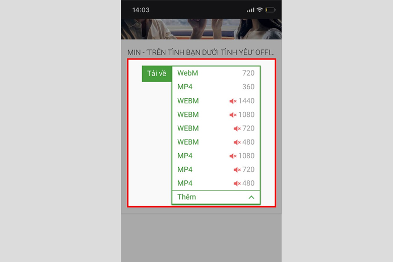 tải video youtube về điện thoại