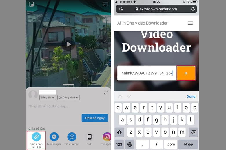 Cách tải video trên Facebook về điện thoại