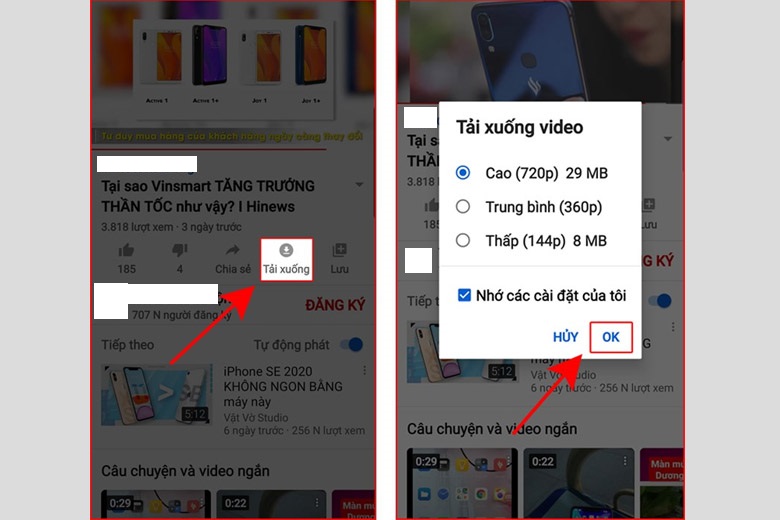 tải video youtube về điện thoại