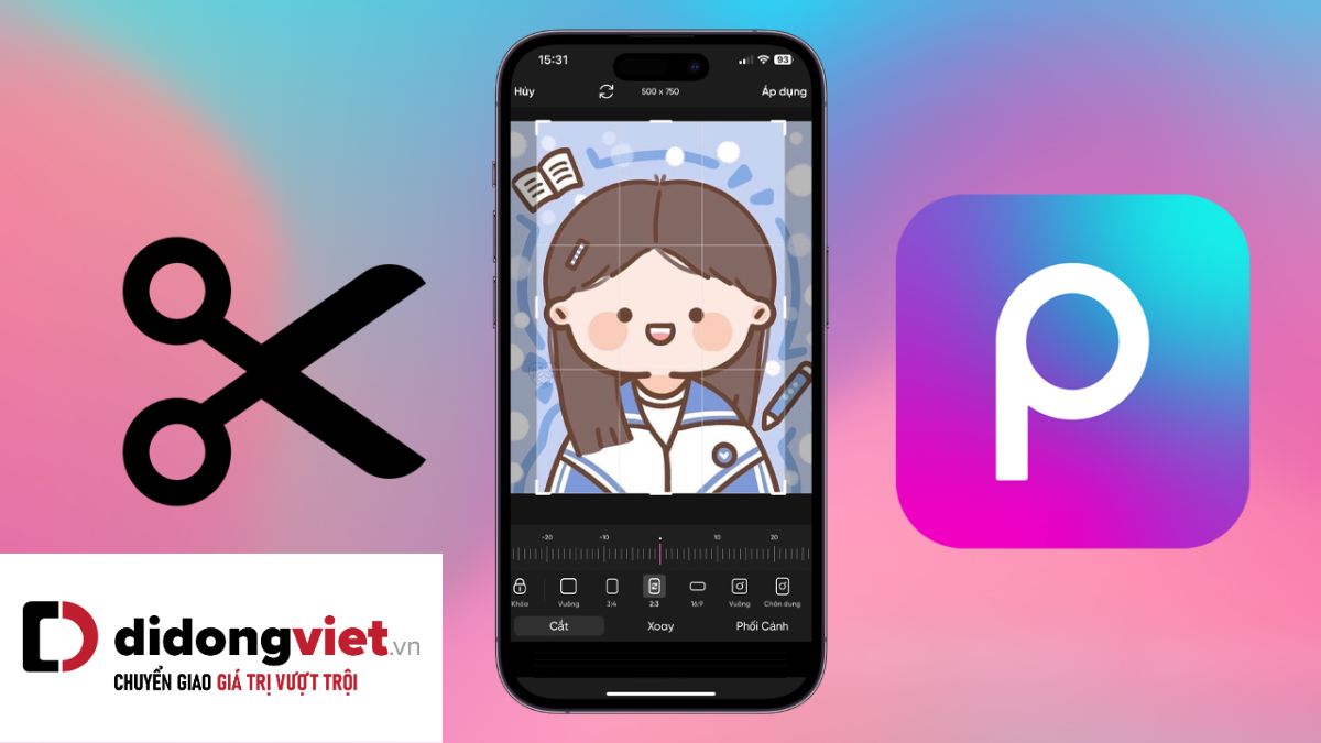cách cắt ảnh 4x6 trên điện thoại
