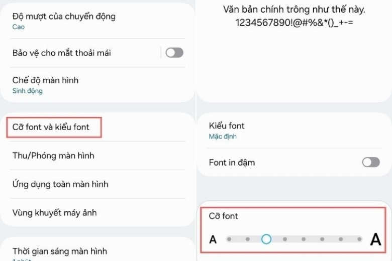 12+ Cách Điều Chỉnh Kích Thước Chữ Trên Điện Thoại Đơn Giản và Nhanh Chóng Cách chỉnh cỡ chữ trên điện thoại Android Samsung