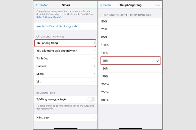 12+ Cách Điều Chỉnh Kích Thước Chữ Trên Điện Thoại Đơn Giản và Nhanh Chóng Chỉnh cỡ chữ trên trình duyệt safari iPhone