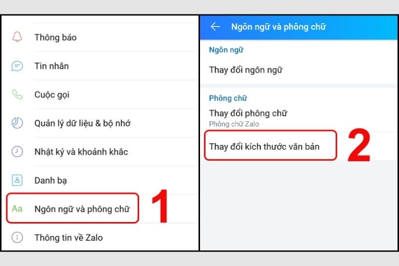 12+ Cách Điều Chỉnh Kích Thước Chữ Trên Điện Thoại Đơn Giản và Nhanh Chóng Cách chỉnh cỡ chữ trong Zalo