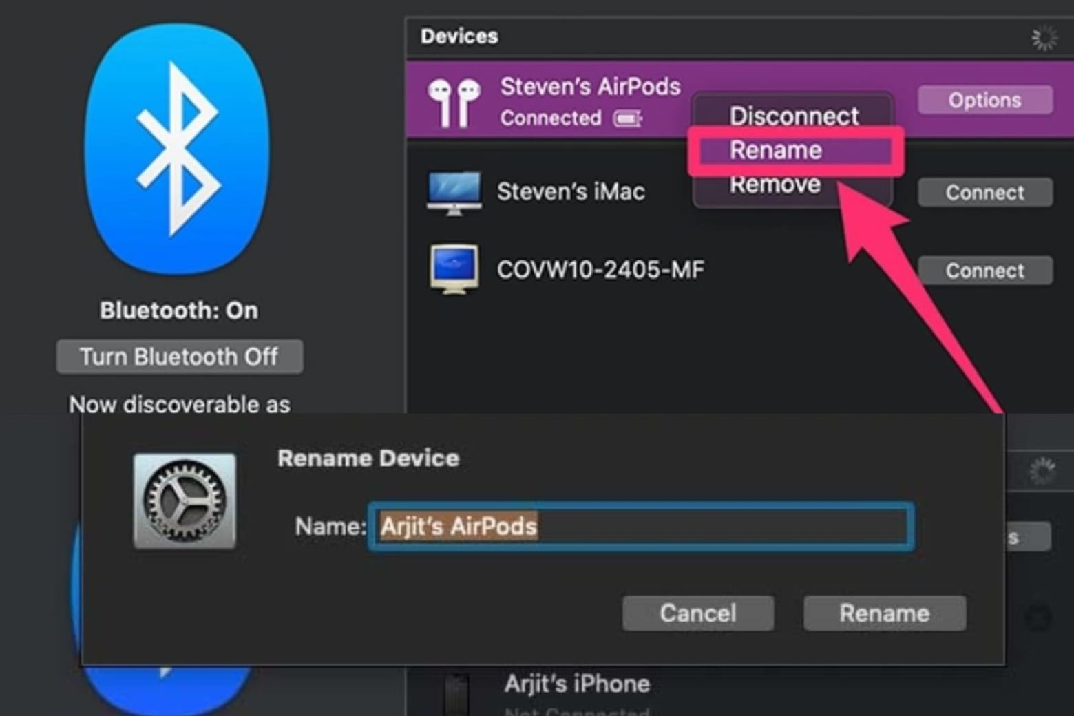 Hướng Dẫn Đổi Tên Tai Nghe AirPods Trên Các Thiết Bị Cách đổi tên AirPods trên MacBook