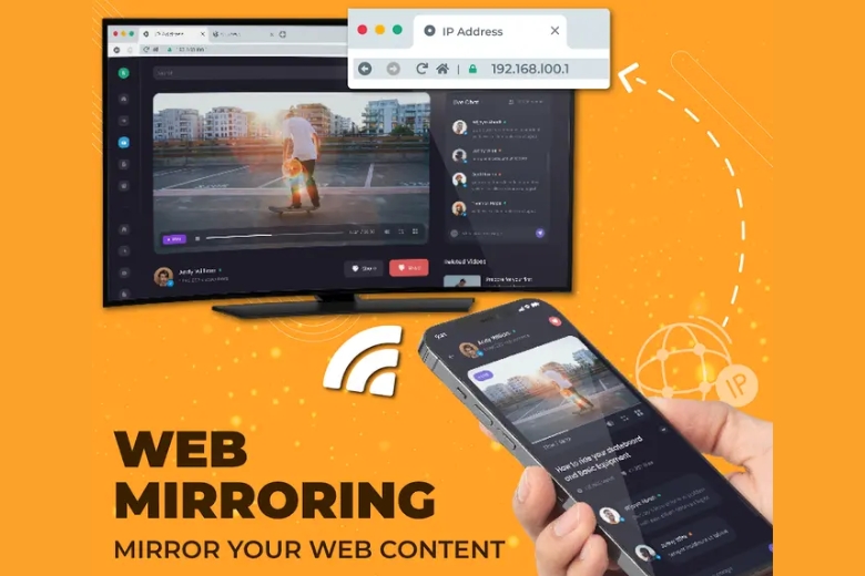 12 Cách kết nối iPhone với tivi hiệu quả và chi tiết nhất Phản chiếu màn hình iPhone qua trình duyệt Web