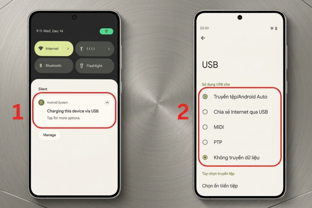 cách kết nối điện thoại với máy tính