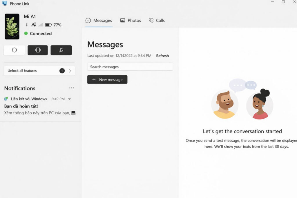 cách kết nối điện thoại với máy tính