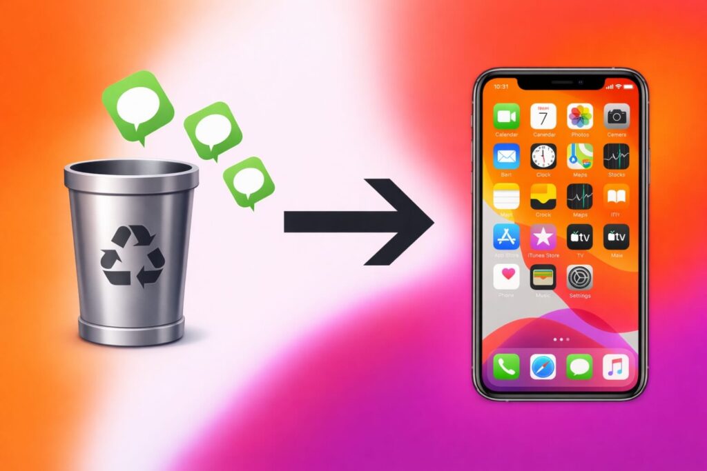 Hướng dẫn khôi phục tin nhắn SMS trên điện thoại iPhone và Android Khôi phục tin nhắn SMS xóa nhầm trên điện thoại iPhone và Android