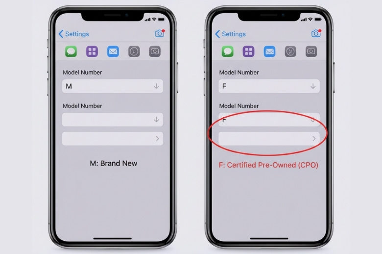 Cách nhận biết iPhone CPO nguyên bản