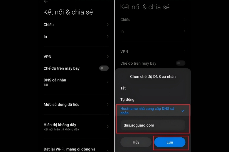 Cách tắt quảng cáo trên điện thoại Samsung bằng DNS cá nhân