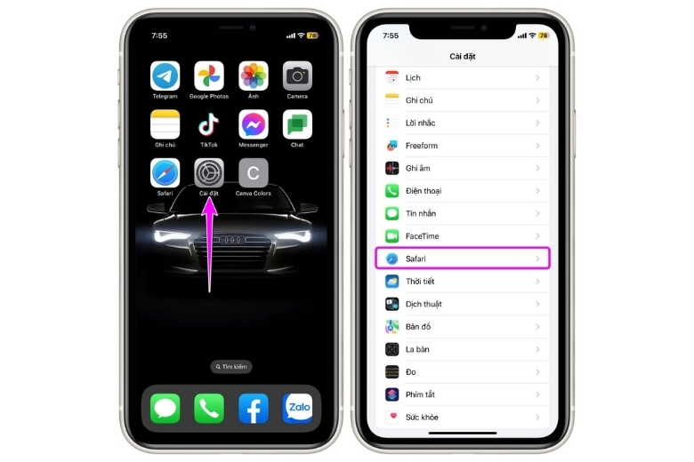 Hướng dẫn xóa bộ nhớ đệm trên iPhone một cách nhanh chóng và hiệu quả Cách xoá dữ liệu trang web và cookies trong Safari