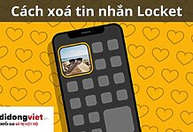 cách xoá tin nhắn locket