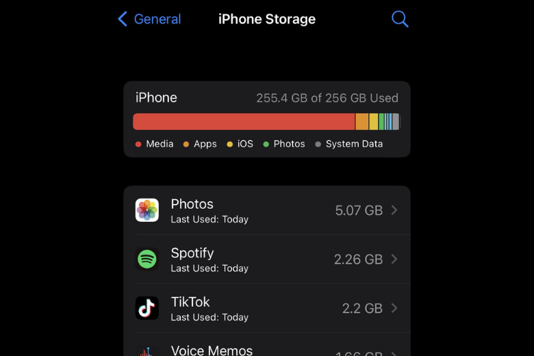 Hướng dẫn xóa bộ nhớ đệm trên iPhone một cách nhanh chóng và hiệu quả Cách xử lý Dữ liệu hệ thống và lỗi đầy bộ nhớ ảo