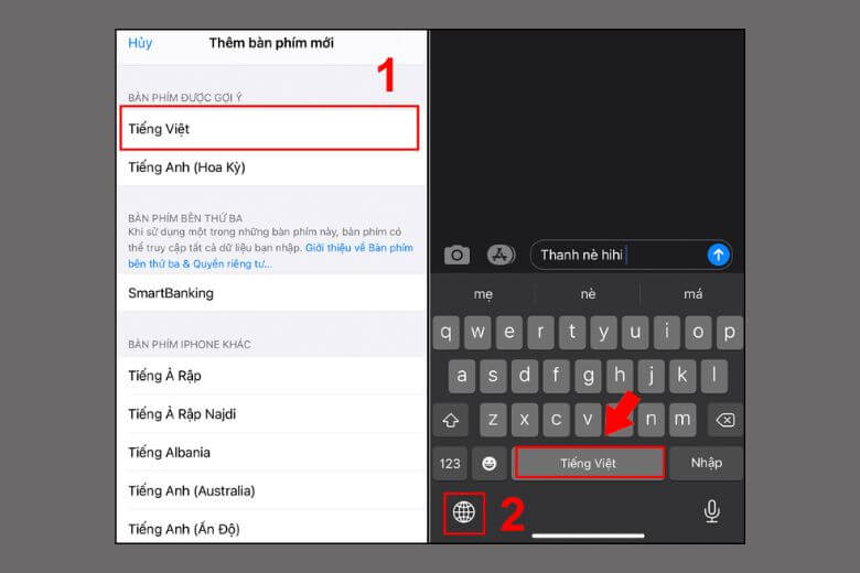 Hướng Dẫn Cài Đặt Bàn Phím iPhone 2026: Gõ Tiếng Việt Nhanh Chóng và Thông Minh Cài đặt thêm bàn phím mới