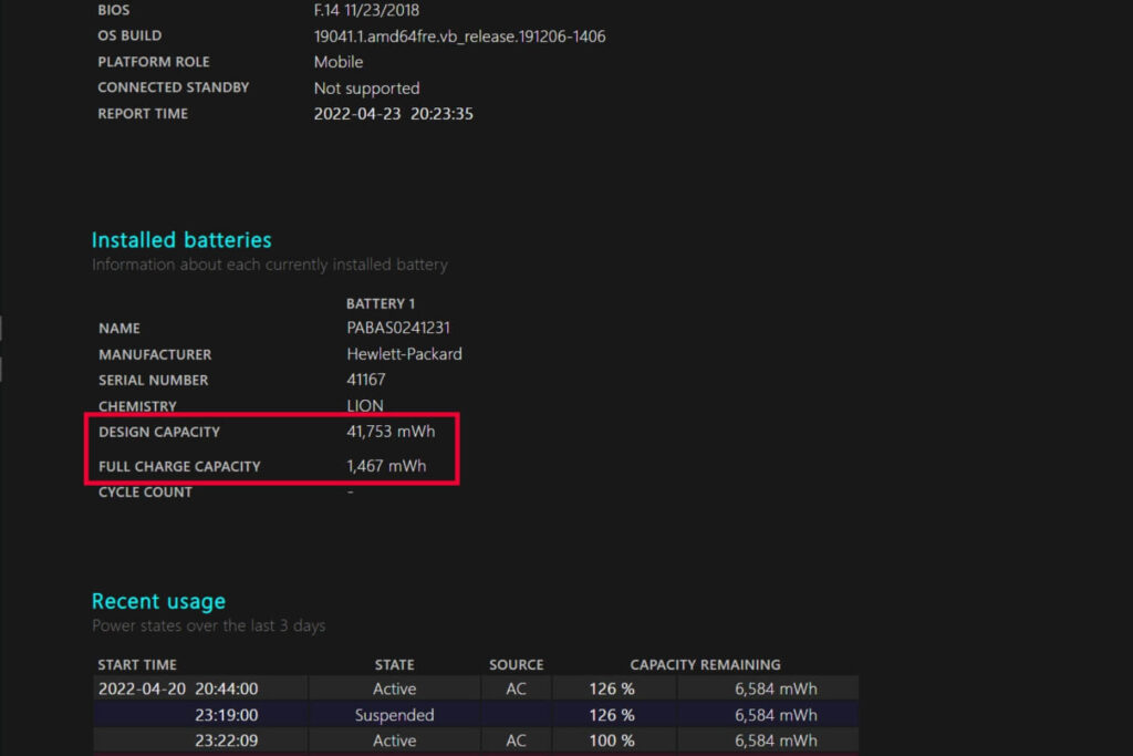 Bạn có thể dùng lệnh powercfg /batteryreport trong CMD để tạo báo cáo và kiểm tra độ chai pin laptop.