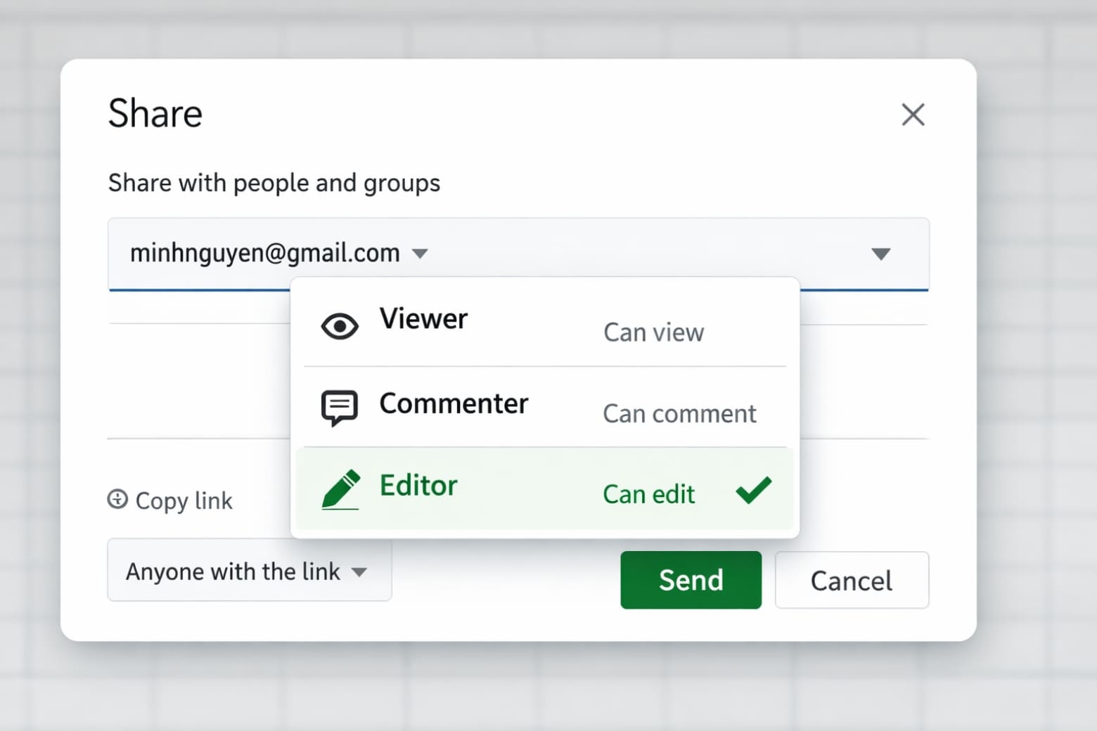 Quản lý quyền chia sẻ an toàn