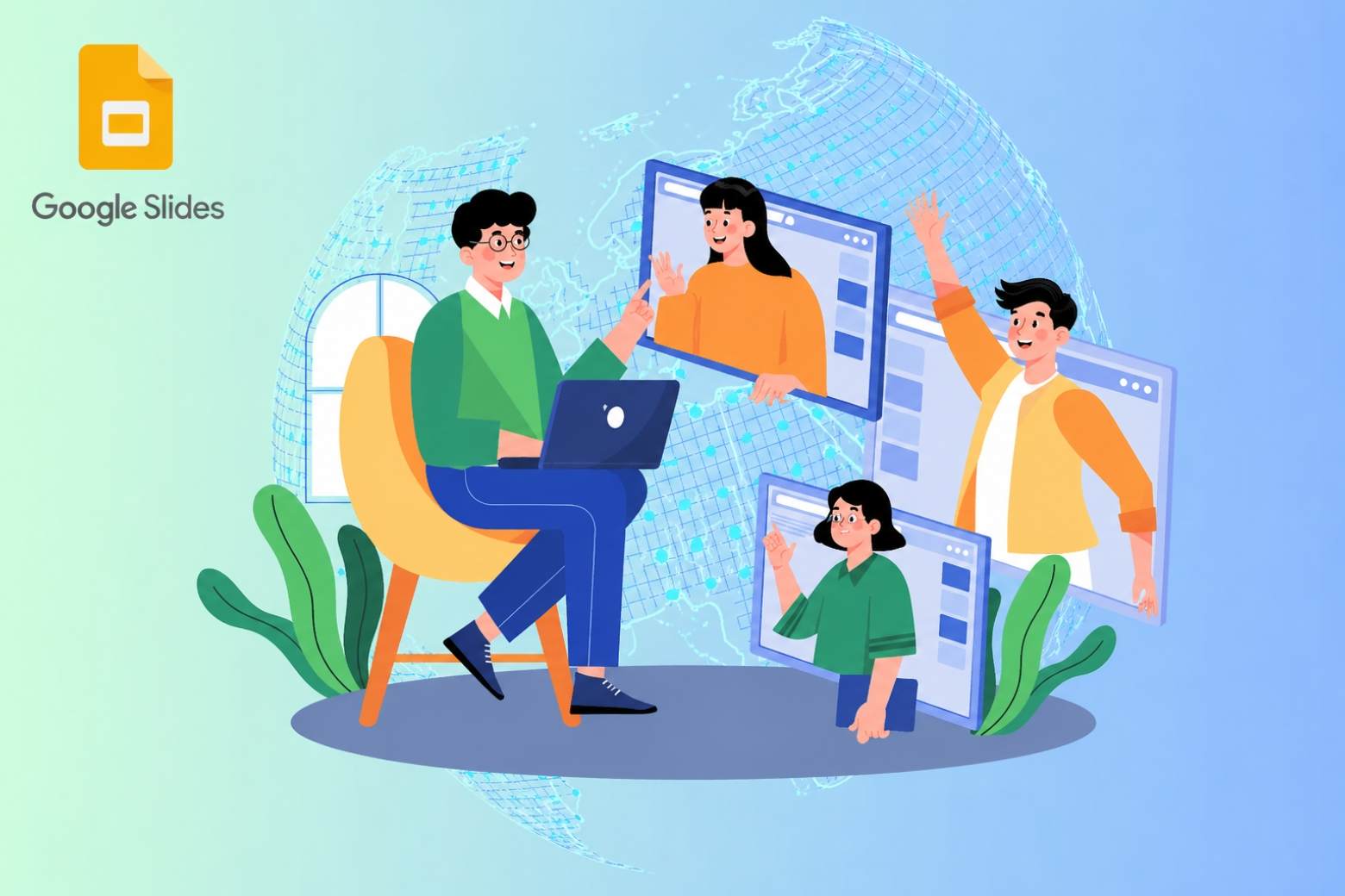 Google Slides hỗ trợ làm việc nhóm thời gian thực