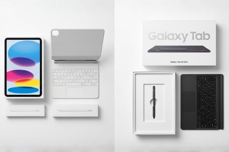 So sánh iPad A16 và Galaxy Tab S10 Ultra: Lựa chọn nào phù hợp hơn? So sánh phụ kiện của iPad A16 và Galaxy Tab S10 Ultra