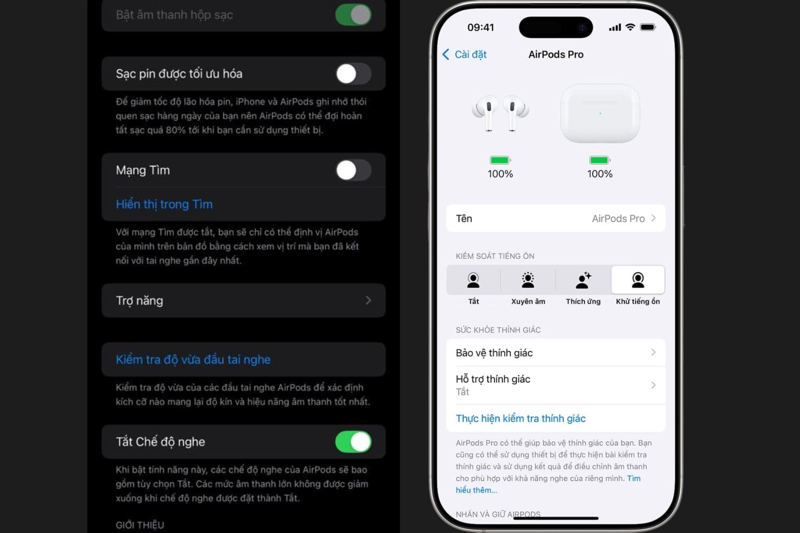 Hướng Dẫn Đổi Tên Tai Nghe AirPods Trên Các Thiết Bị Chuyển chế độ chống ồn
