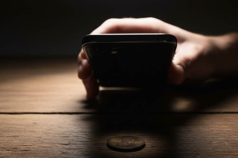 Hiện tượng điện thoại che khuất ánh sáng tạo bóng râm khi chụp ảnh macro sai khoảng cách