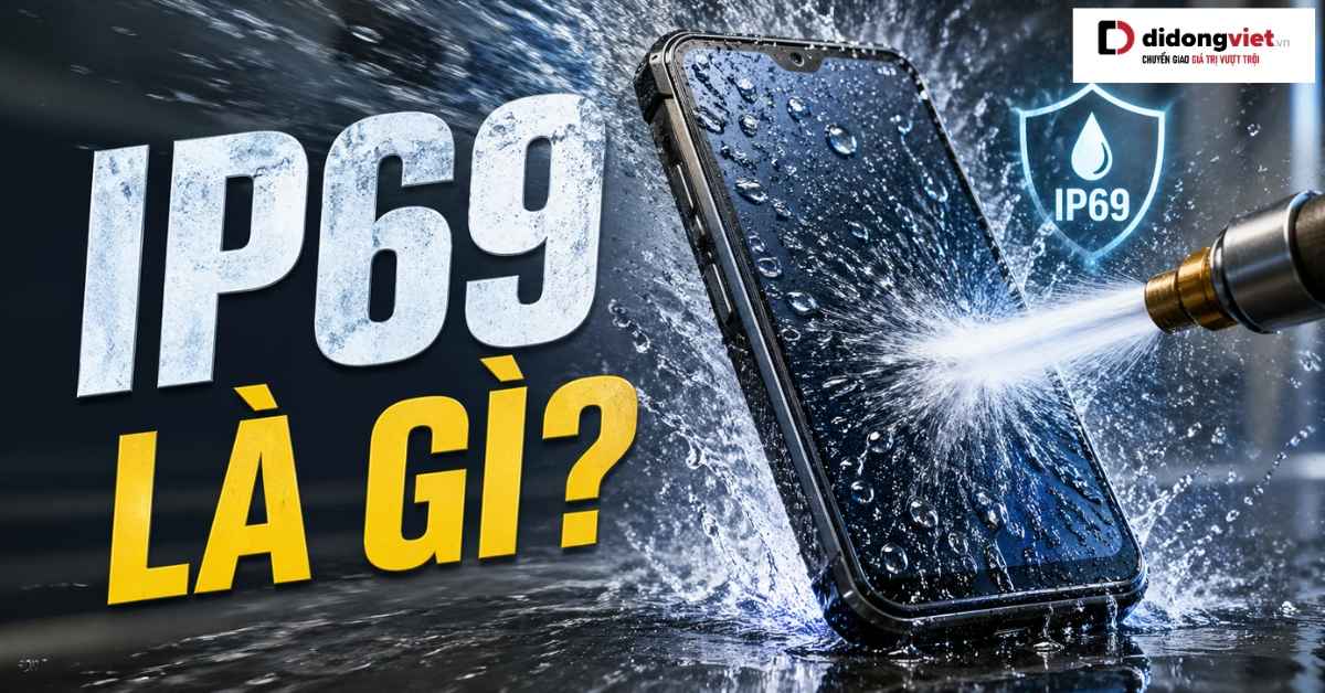 Tiêu chuẩn IP69 là gì? So sánh giữa IP69 và IP68 trên điện thoại thông minh
