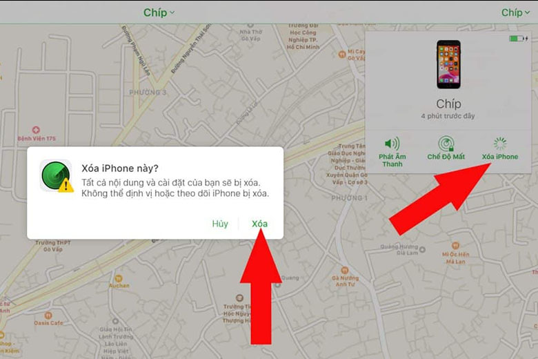 iphone bị vô hiệu hóa