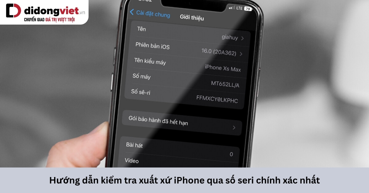 Hướng Dẫn Kiểm Tra Xuất Xứ iPhone Qua Số Seri Đơn Giản