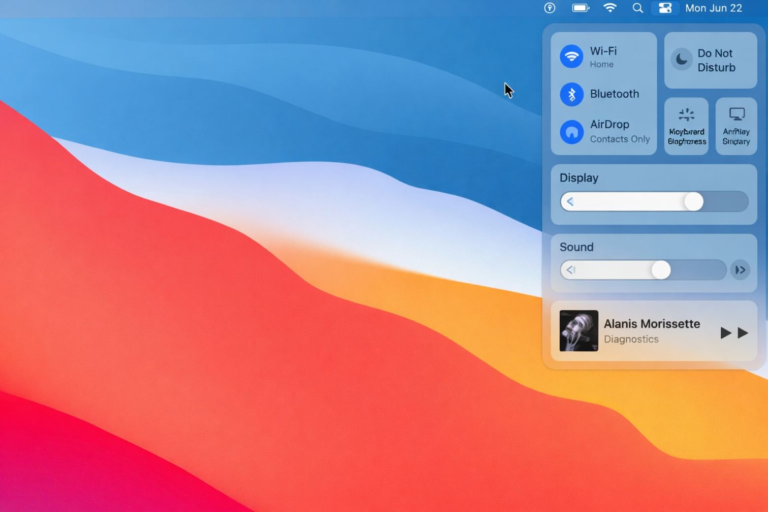 macos big sur là gì giao diện Control Center và icon squircle