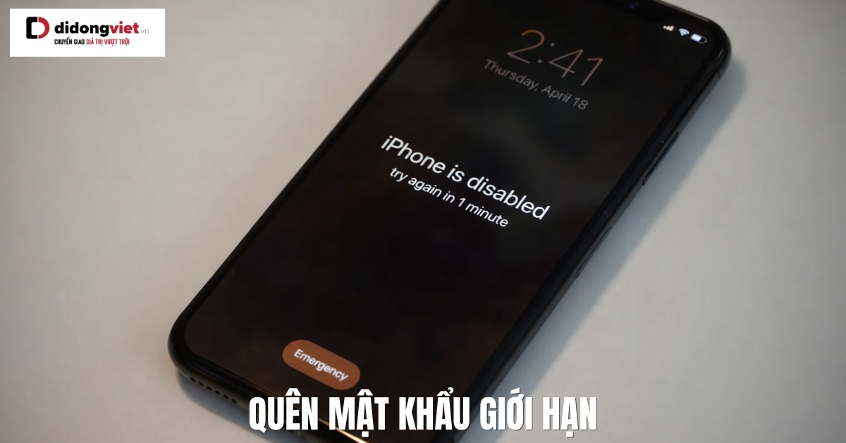 Quên mật khẩu giới hạn: 4 cách lấy lại không mất dữ liệu