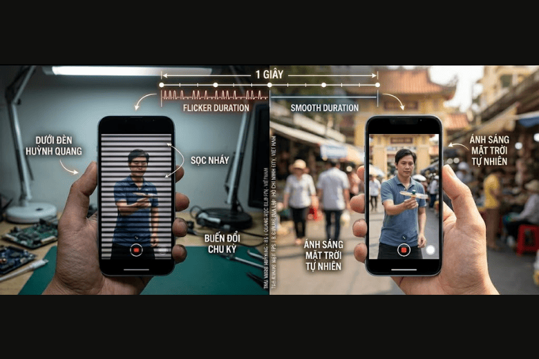 lỗi sọc đen nhấp nháy - slow motion là gì?