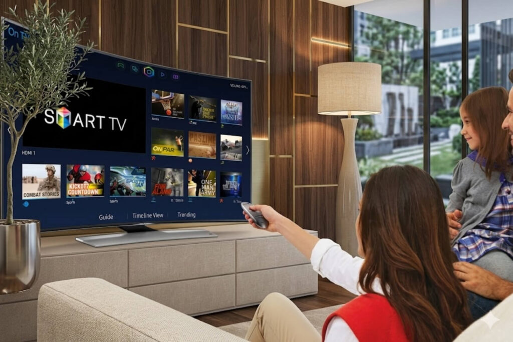 Smart TV là smartphone phóng đại với OS độc lập, xử lý 4K không giật lag.