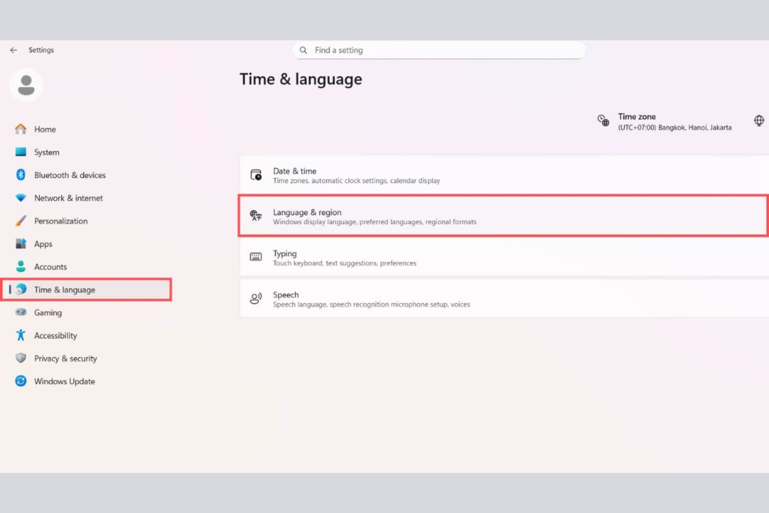 telex là gì mở cài đặt ngôn ngữ trên Windows
