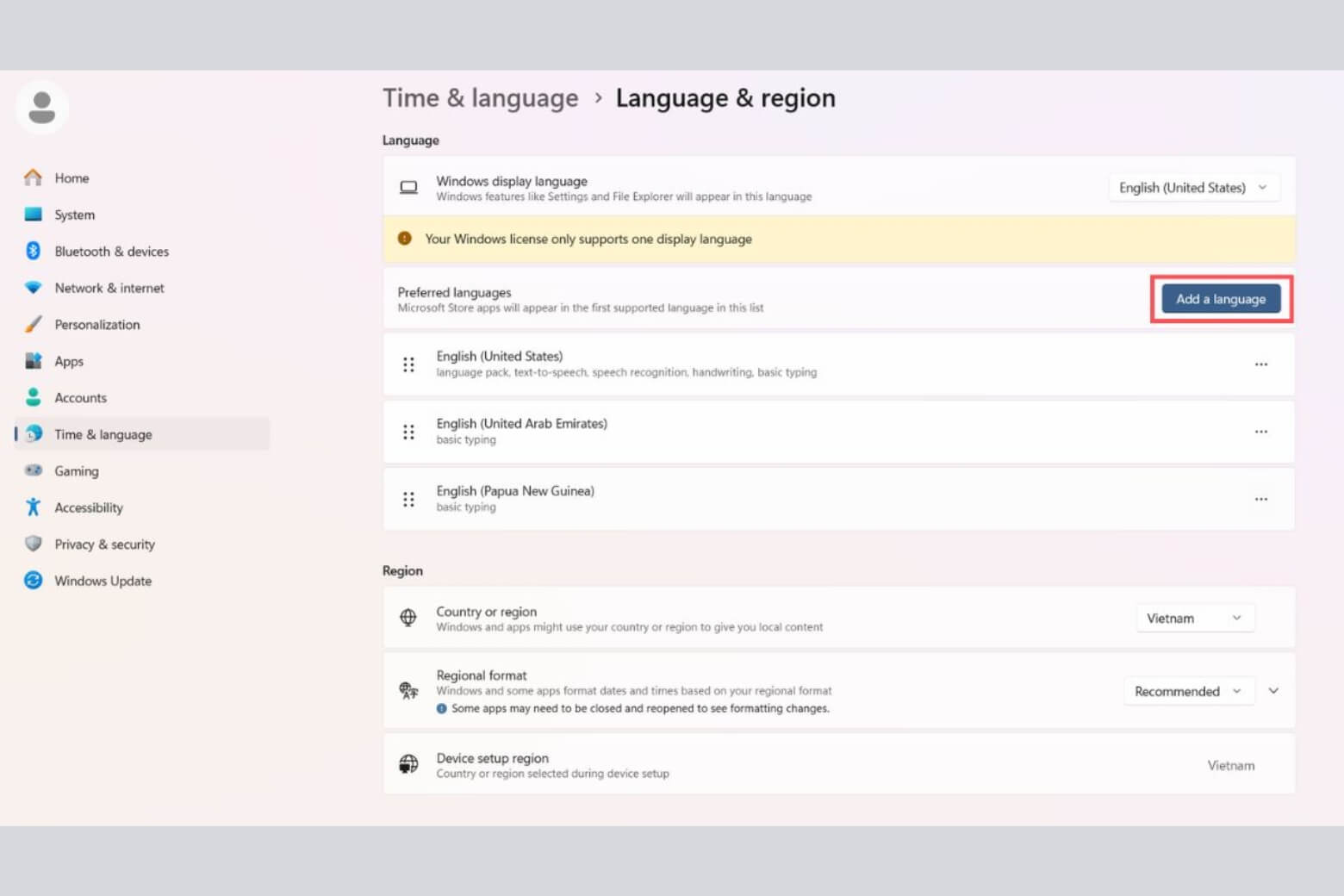 telex là gì thêm ngôn ngữ tiếng Việt trên Windows