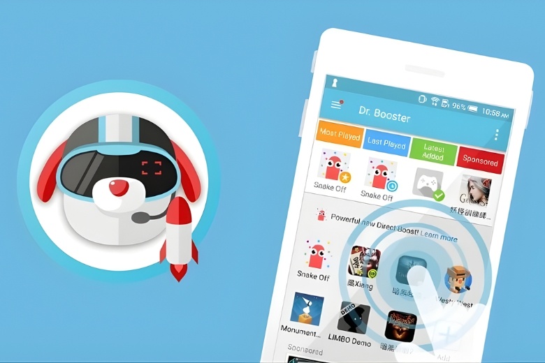 Ứng dụng tăng tốc game Dr. Booster tối ưu bộ nhớ