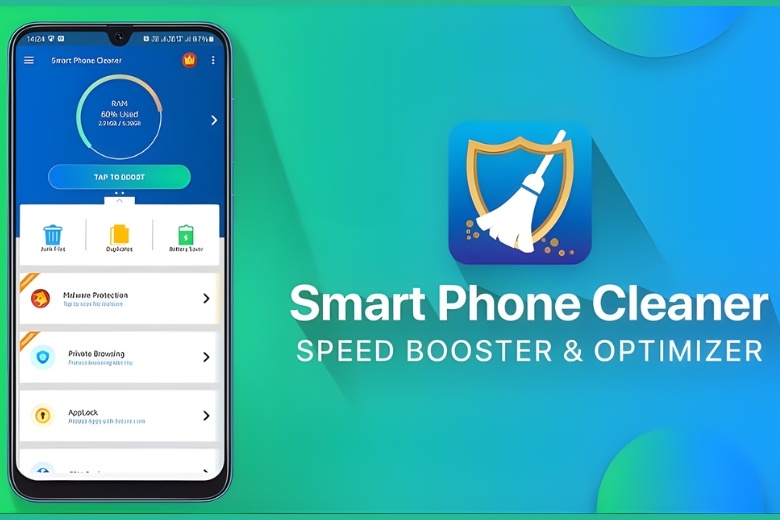 Ứng dụng tăng tốc game Smart Phone Cleaner quản lý bộ nhớ